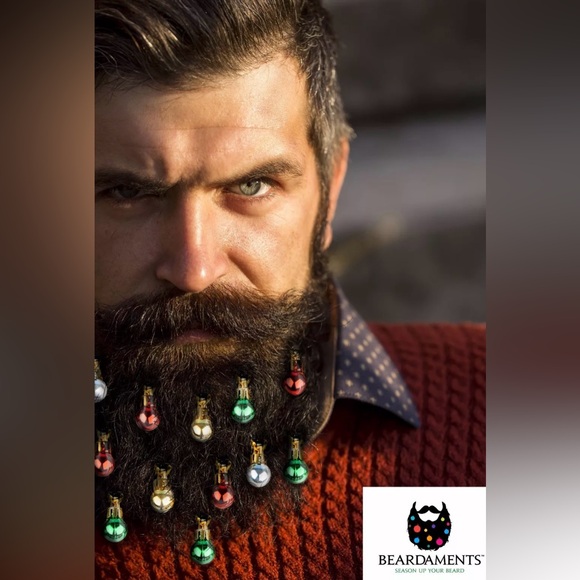 Jingle Balls Clip-on Beard Ornaments -12 in box, NEW assorted col… - Picture 5 of 6